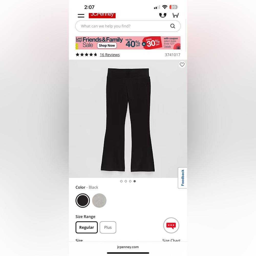 Kids Black Flared Leggings